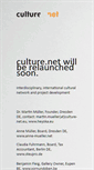 Mobile Screenshot of culture-net.eu